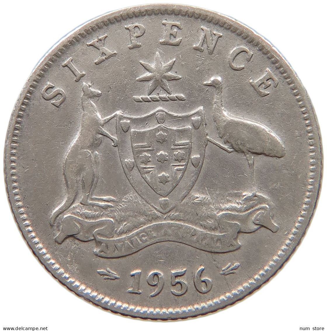 AUSTRALIA SIXPENCE 1956 #a064 0183 - Sixpence