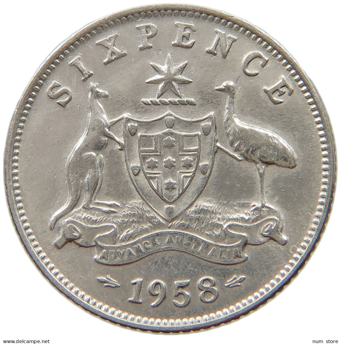 AUSTRALIA SIXPENCE 1958 #a003 0673 - Sixpence