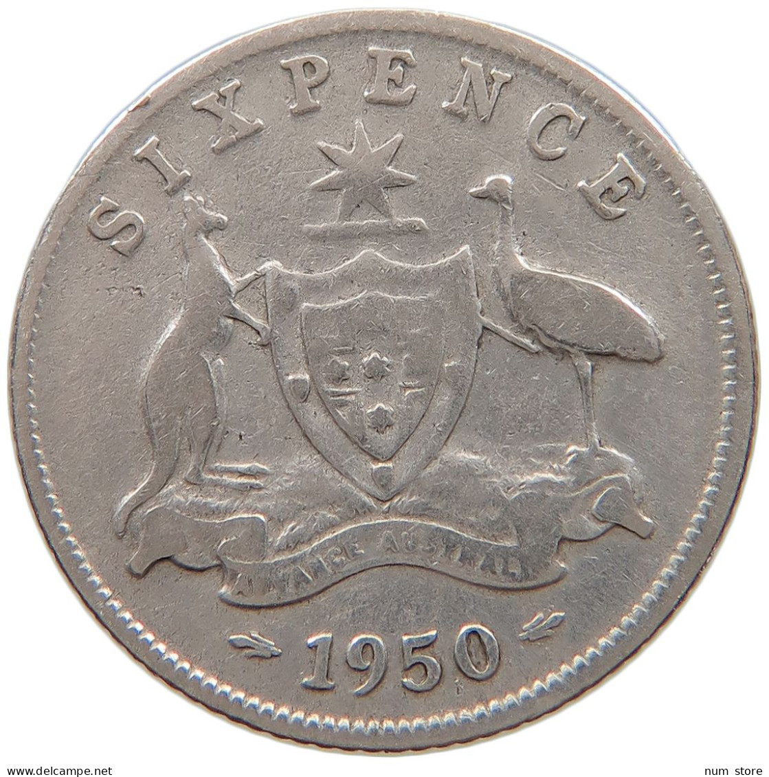 AUSTRALIA SIXPENCE 1950 #a064 0169 - Sixpence