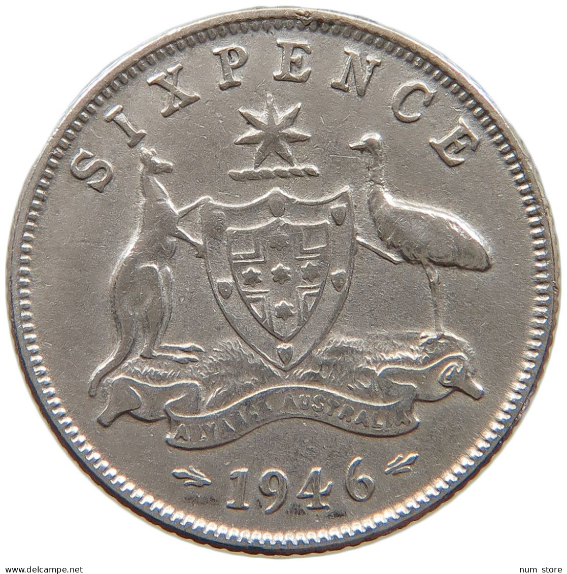 AUSTRALIA SIXPENCE 1946 #a064 0157 - Sixpence