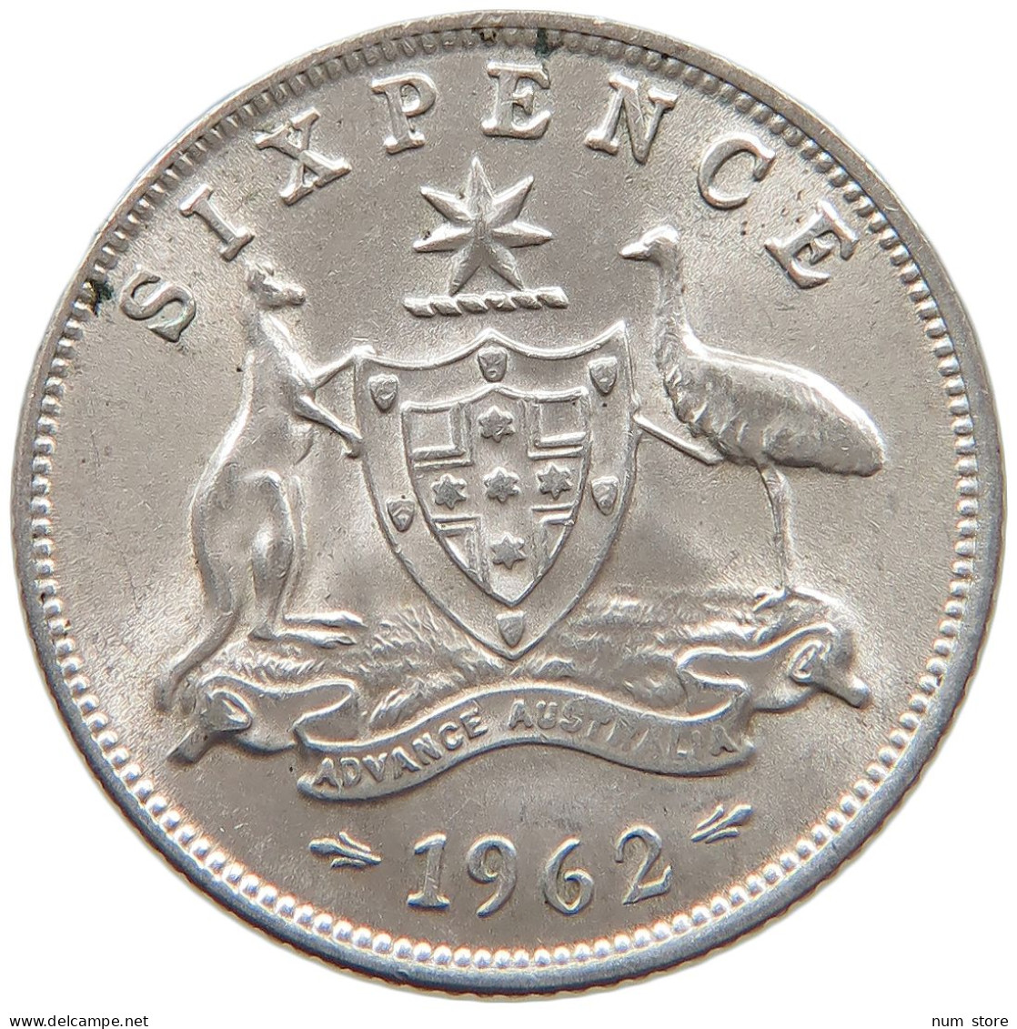 AUSTRALIA SIX PENCE 1962 #c041 0027 - Sixpence