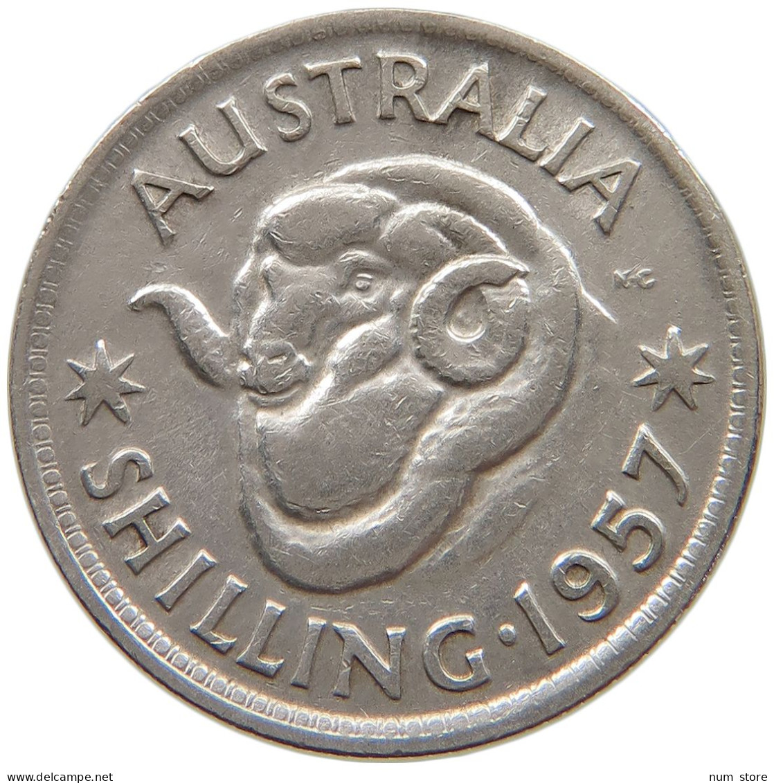 AUSTRALIA SHILLING 1957 #a064 0053 - Shilling