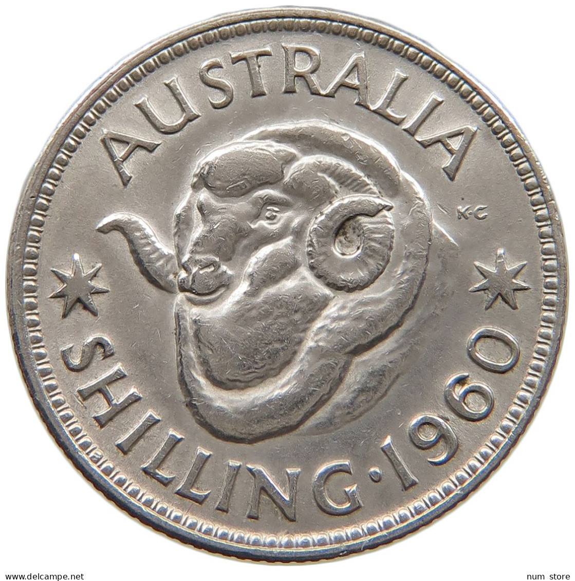 AUSTRALIA SHILLING 1960 #a073 0767 - Shilling