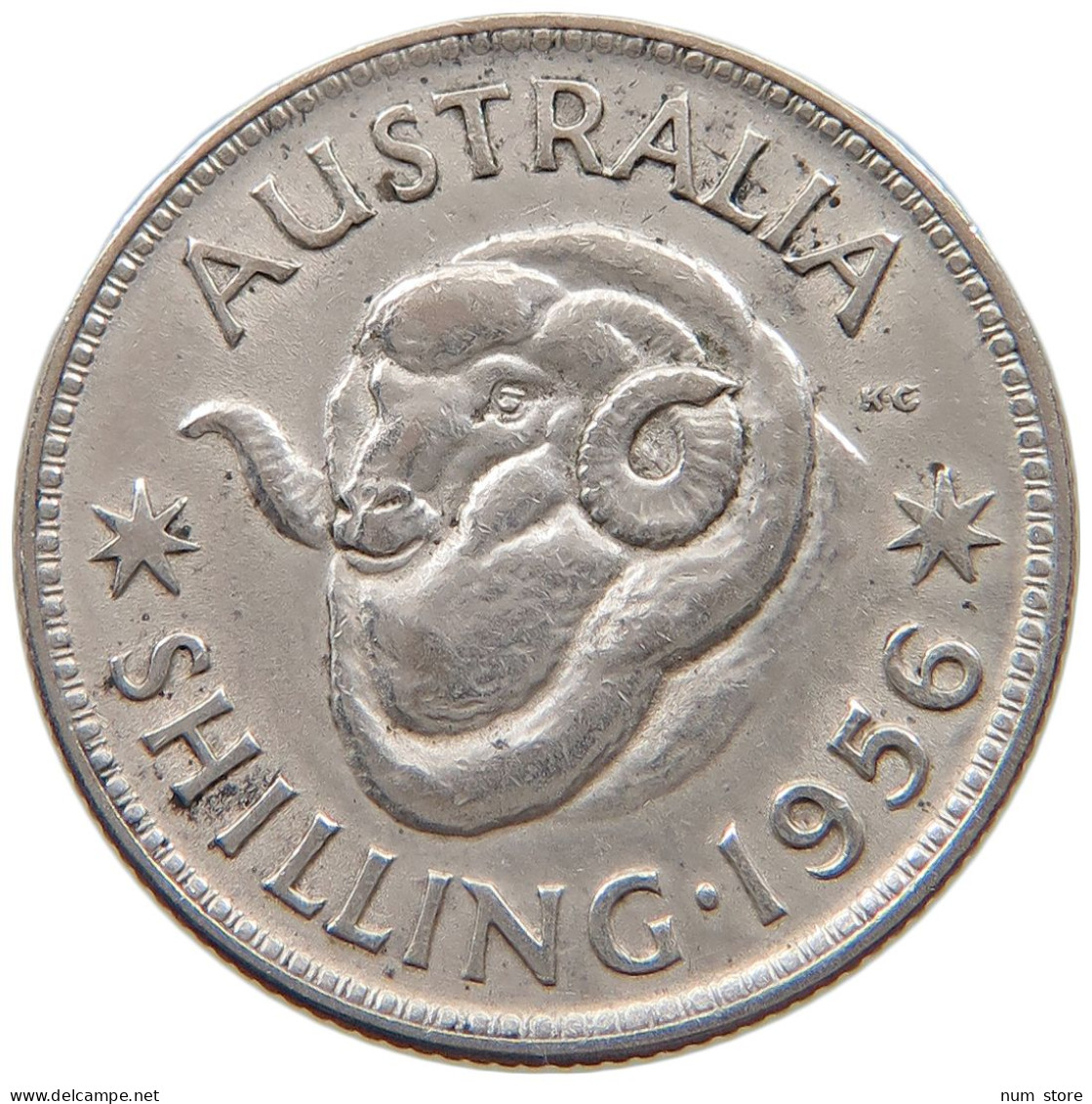 AUSTRALIA SHILLING 1956 #a057 0339 - Shilling