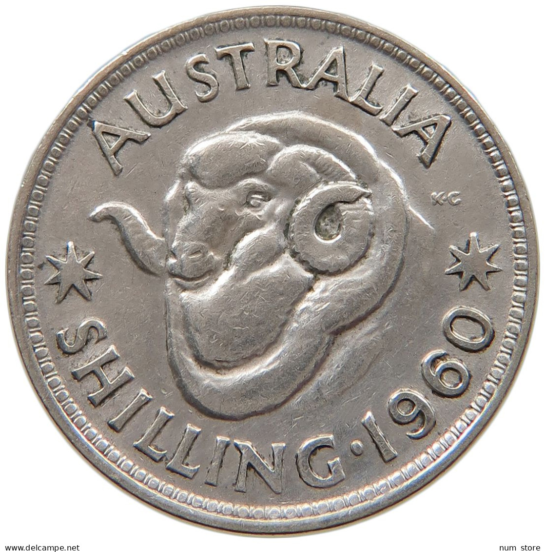 AUSTRALIA SHILLING 1960 #a064 0037 - Shilling