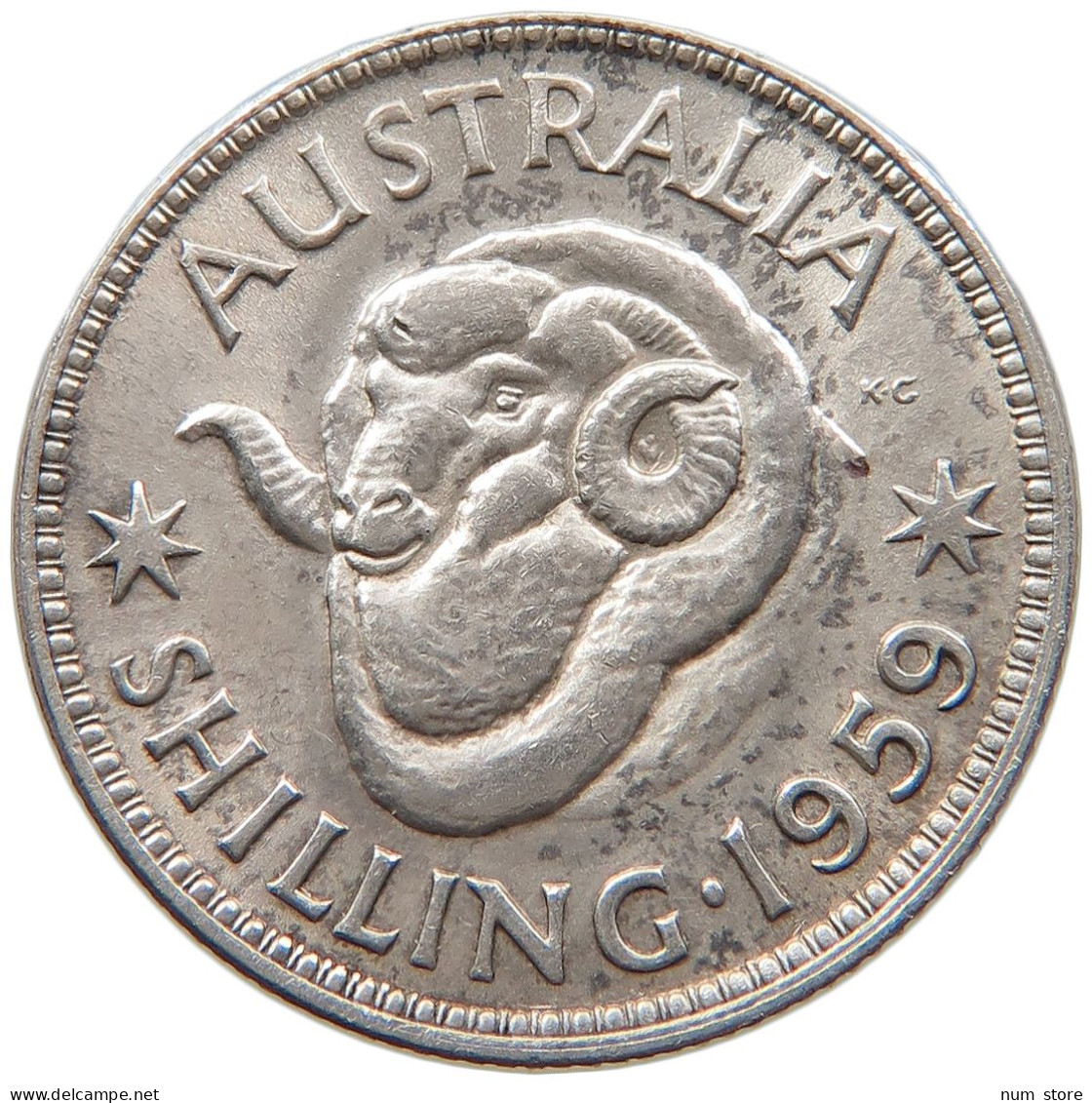 AUSTRALIA SHILLING 1959 #s031 0127 - Shilling