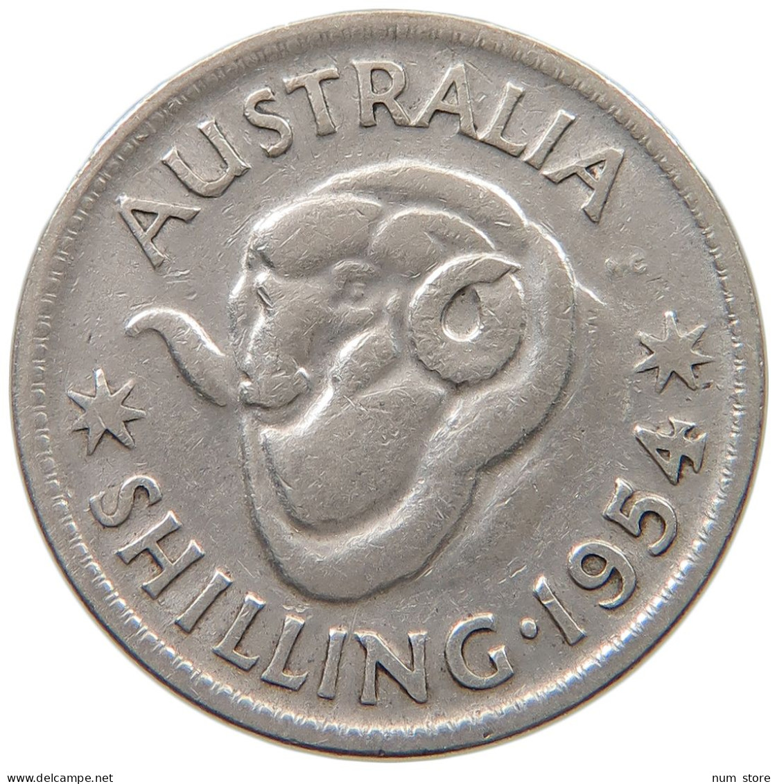 AUSTRALIA SHILLING 1954 #a044 0841 - Shilling