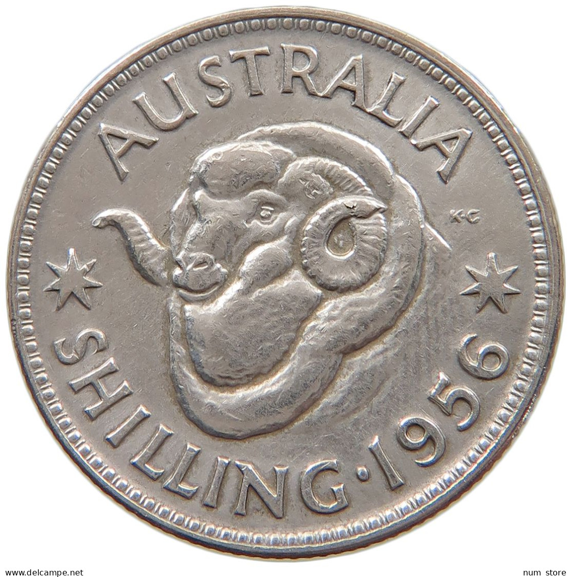 AUSTRALIA SHILLING 1956 #a064 0047 - Shilling