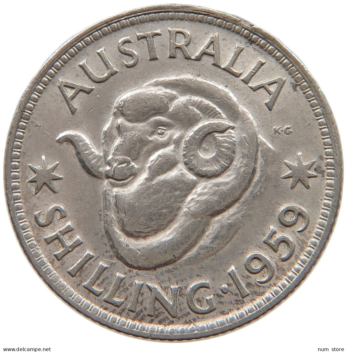 AUSTRALIA SHILLING 1959 #a064 0049 - Shilling