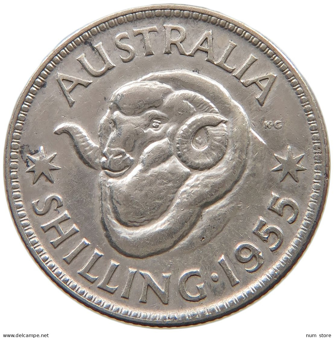 AUSTRALIA SHILLING 1955 #a073 0763 - Shilling