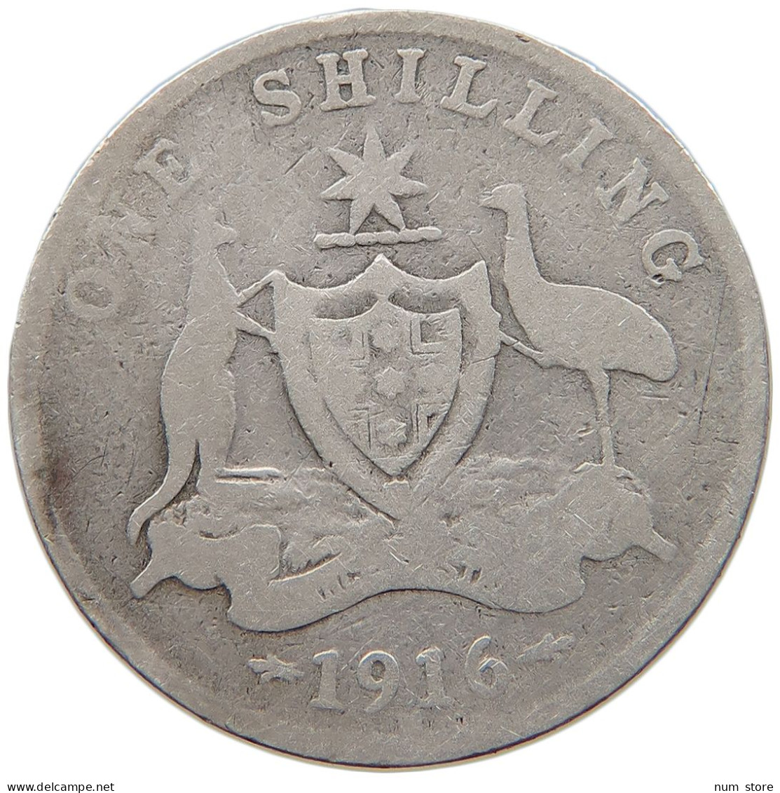 AUSTRALIA SHILLING 1916 #s004 0225 - Shilling