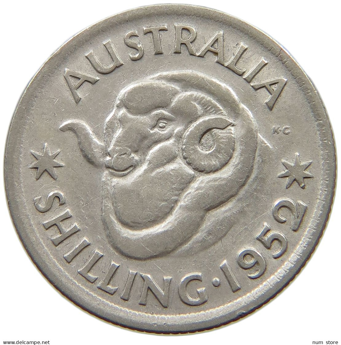 AUSTRALIA SHILLING 1952 #a082 0351 - Shilling