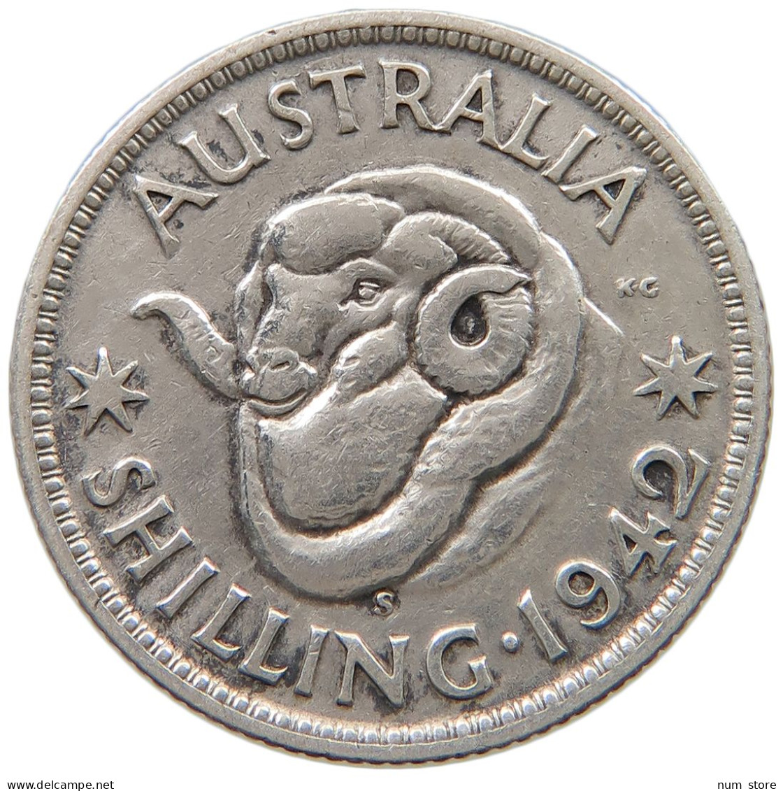 AUSTRALIA SHILLING 1942 #a044 0843 - Shilling