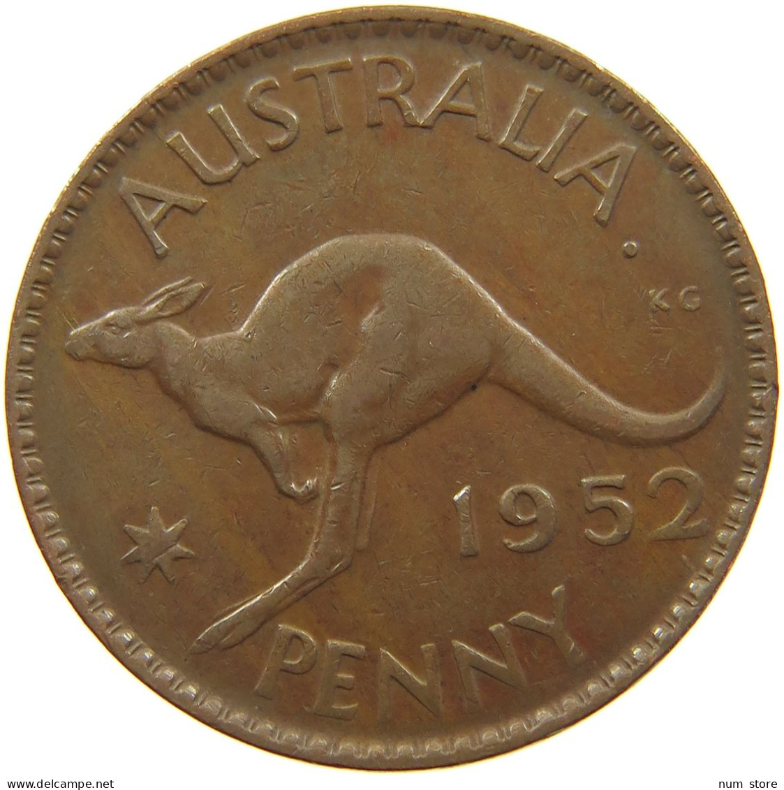 AUSTRALIA PENNY 1952 #a057 0719 - Penny