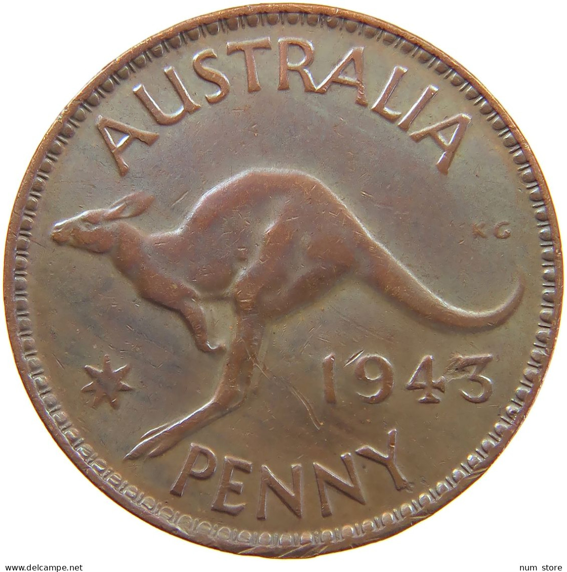 AUSTRALIA PENNY 1943 #a065 0393 - Penny