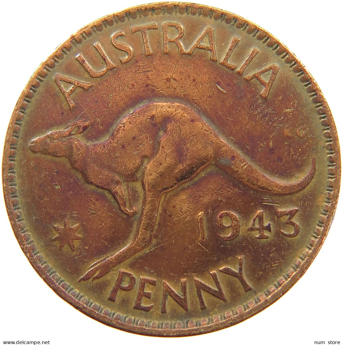 AUSTRALIA PENNY 1943 #a065 0377 - Penny