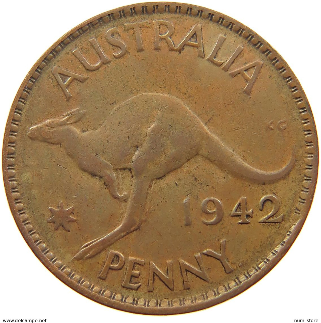 AUSTRALIA PENNY 1942 #a065 0385 - Penny