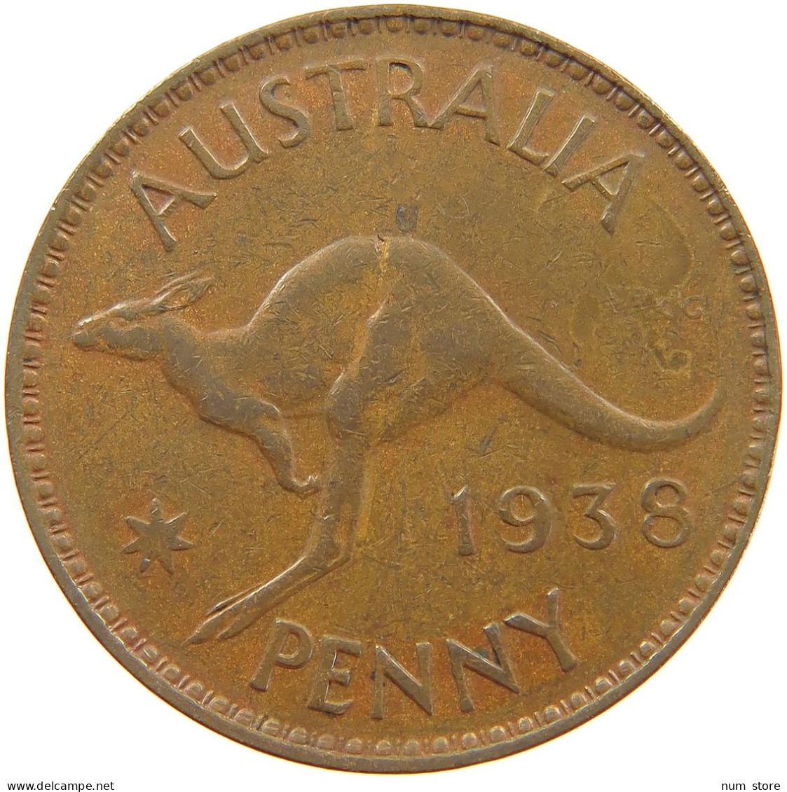 AUSTRALIA PENNY 1938 #a065 0399 - Penny