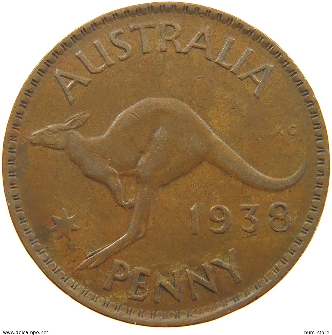 AUSTRALIA PENNY 1938 #a065 0395 - Penny
