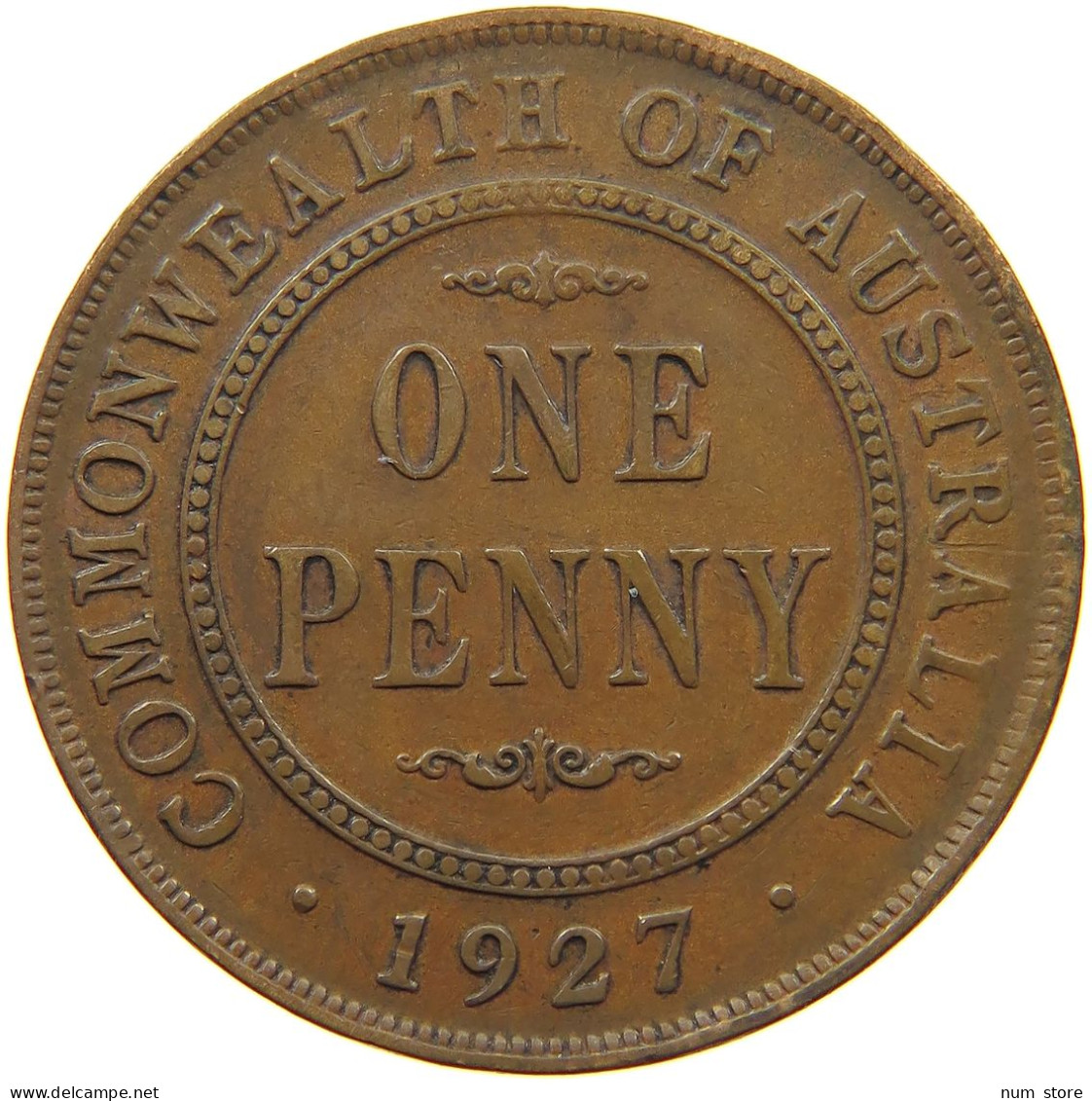 AUSTRALIA PENNY 1927 #a066 0017 - Penny