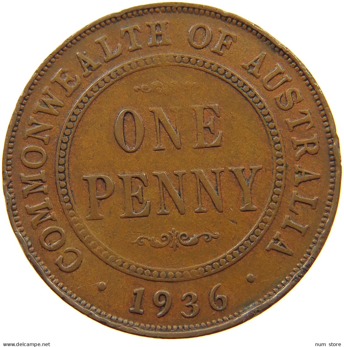 AUSTRALIA PENNY 1936 #a066 0031 - Penny