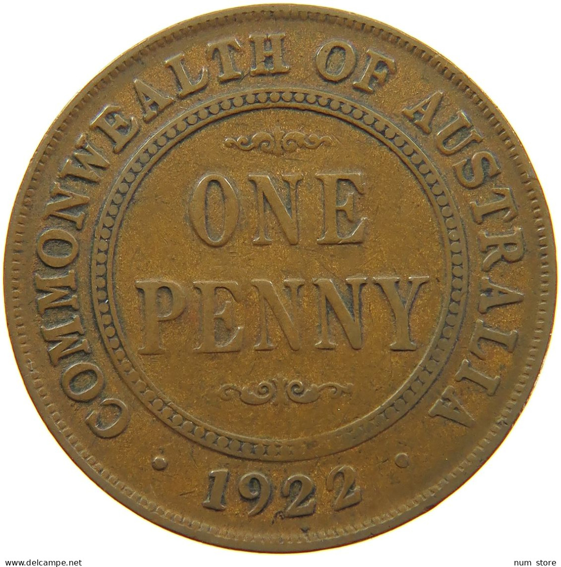 AUSTRALIA PENNY 1922 #s022 0167 - Penny