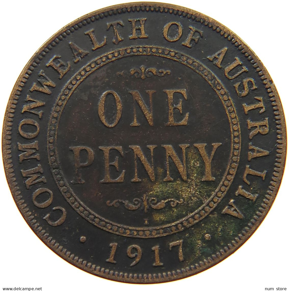 AUSTRALIA PENNY 1917 #a066 0005 - Penny