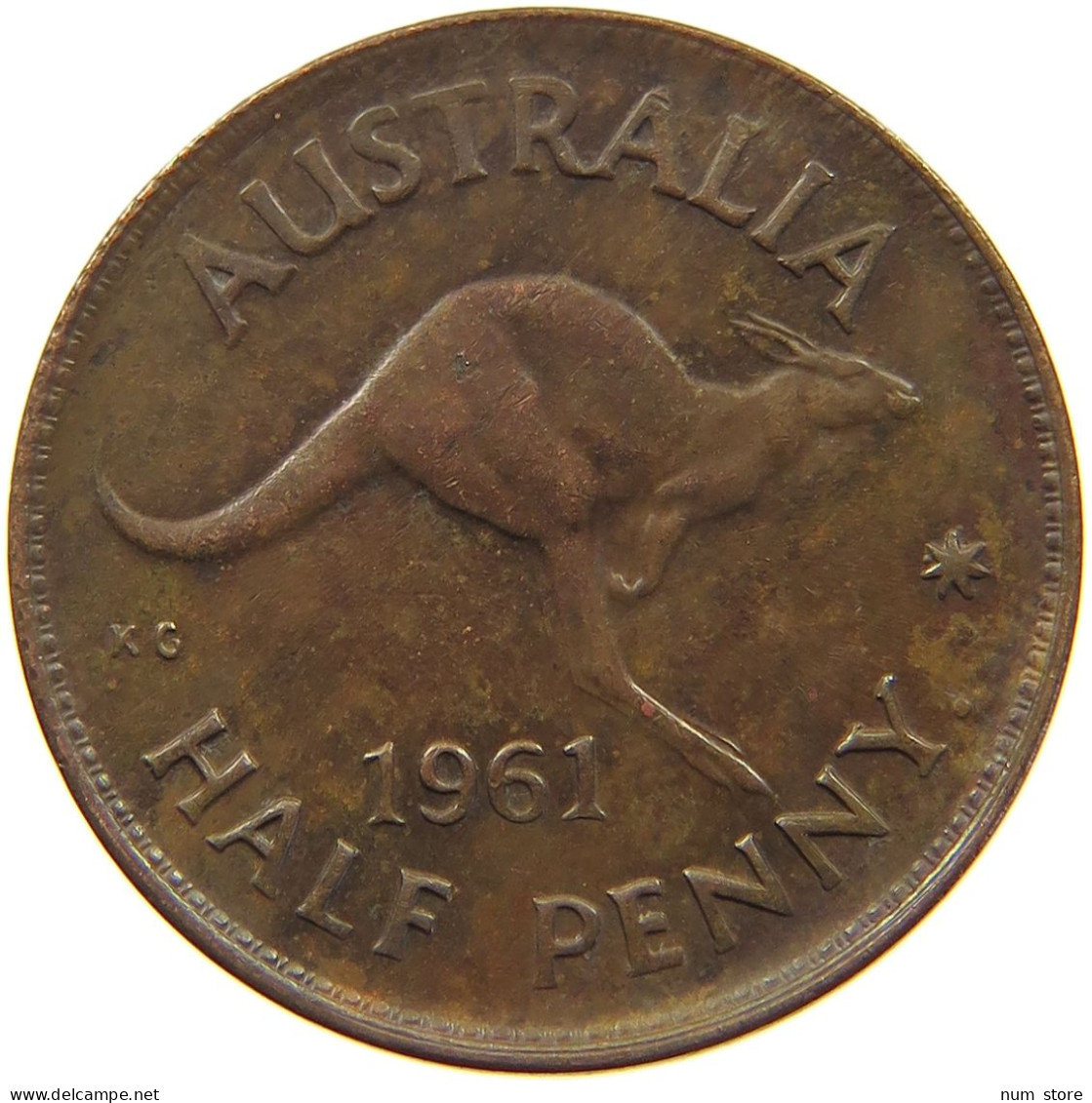 AUSTRALIA HALFPENNY 1961 #a057 0763 - ½ Penny