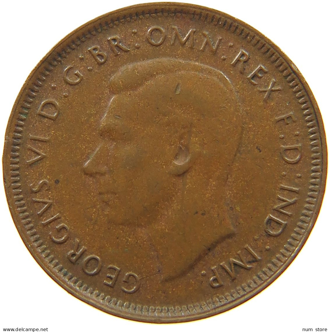 AUSTRALIA HALFPENNY 1948 #a032 0055 - ½ Penny