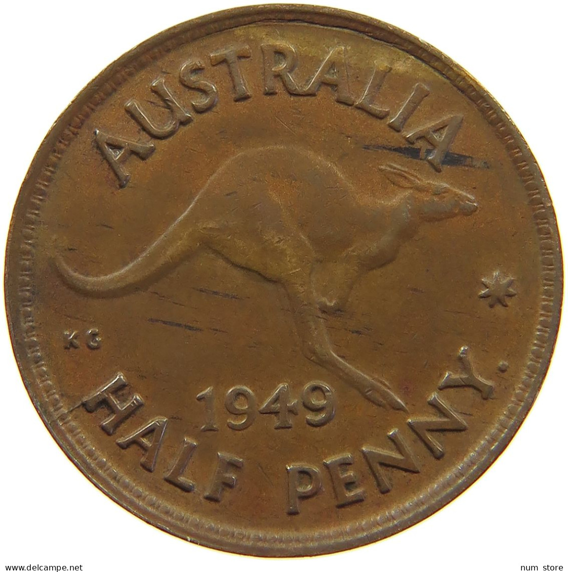 AUSTRALIA HALFPENNY 1949 #a066 0291 - ½ Penny