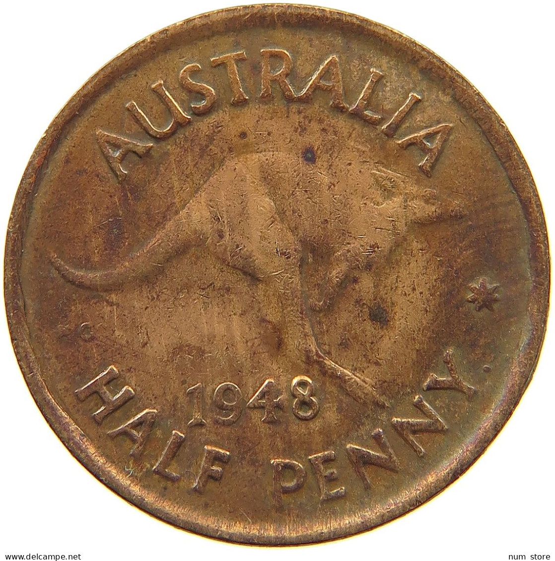 AUSTRALIA HALFPENNY 1948 #a010 0289 - ½ Penny