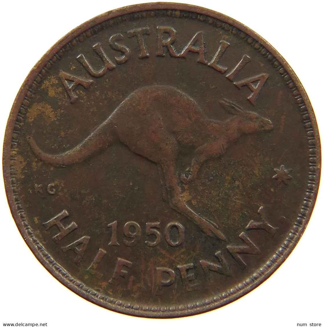 AUSTRALIA HALFPENNY 1950 #a057 0765 - ½ Penny