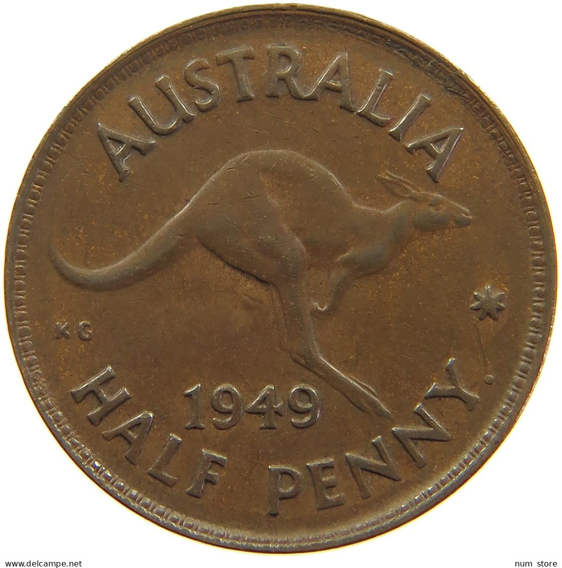 AUSTRALIA HALFPENNY 1949 #a062 0471 - ½ Penny