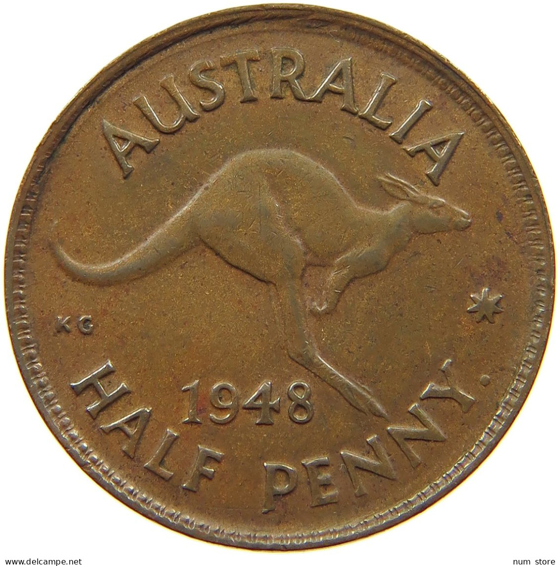 AUSTRALIA HALFPENNY 1948 #a010 0421 - ½ Penny
