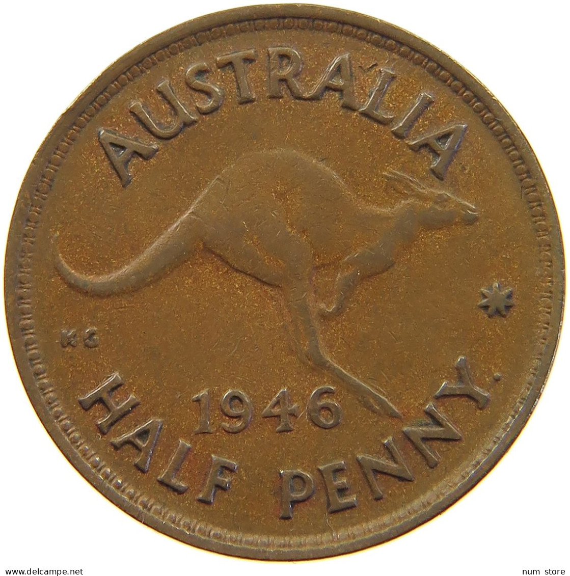 AUSTRALIA HALFPENNY 1946 #a011 0301 - ½ Penny