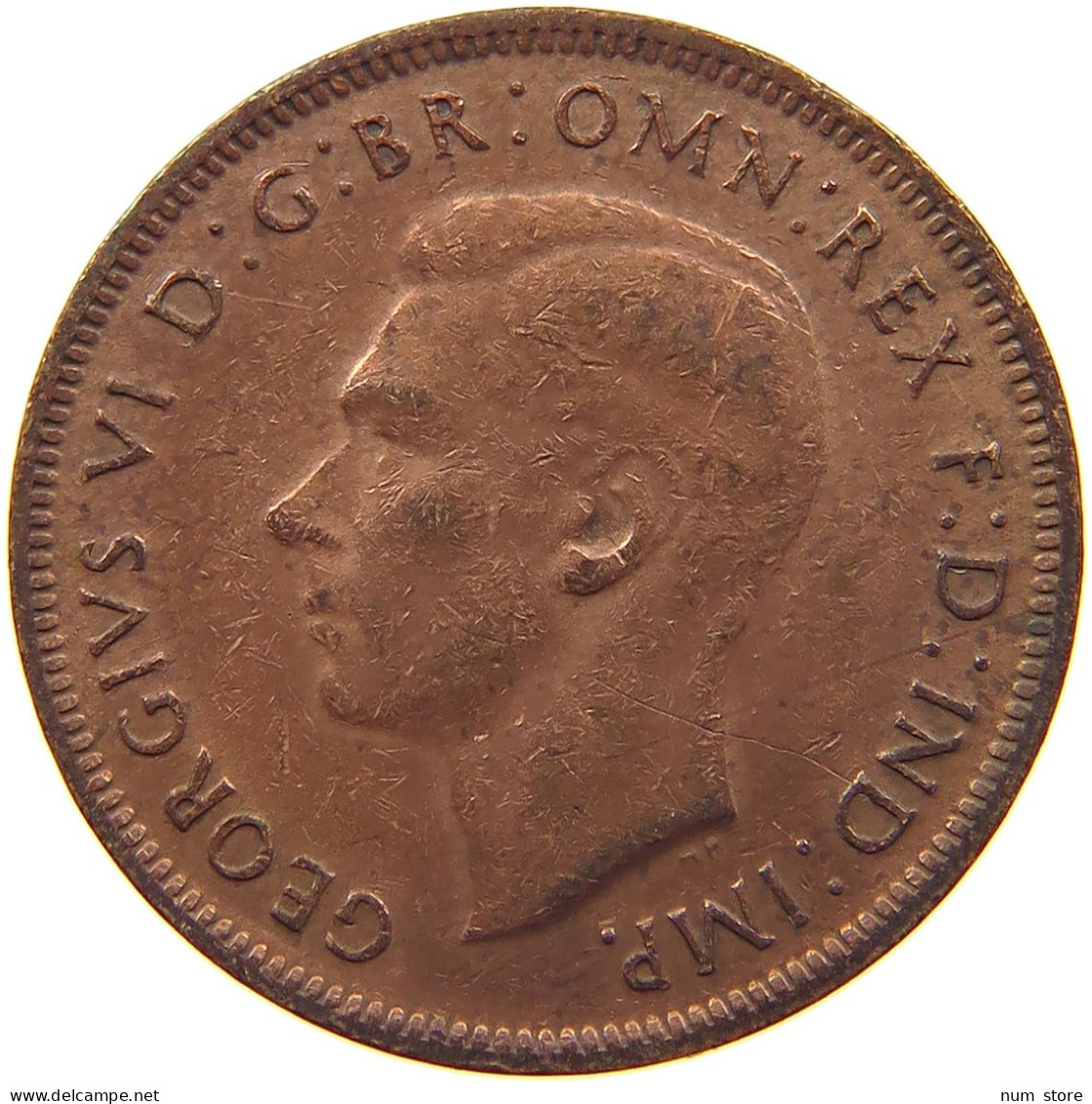 AUSTRALIA HALFPENNY 1943 #a010 0427 - ½ Penny