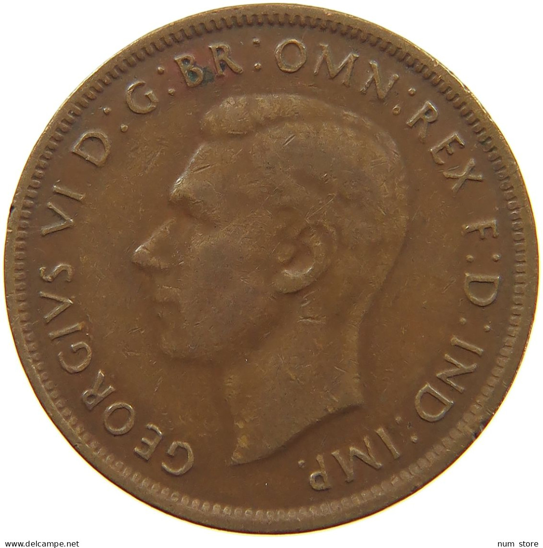 AUSTRALIA HALFPENNY 1943 #a066 0283 - ½ Penny