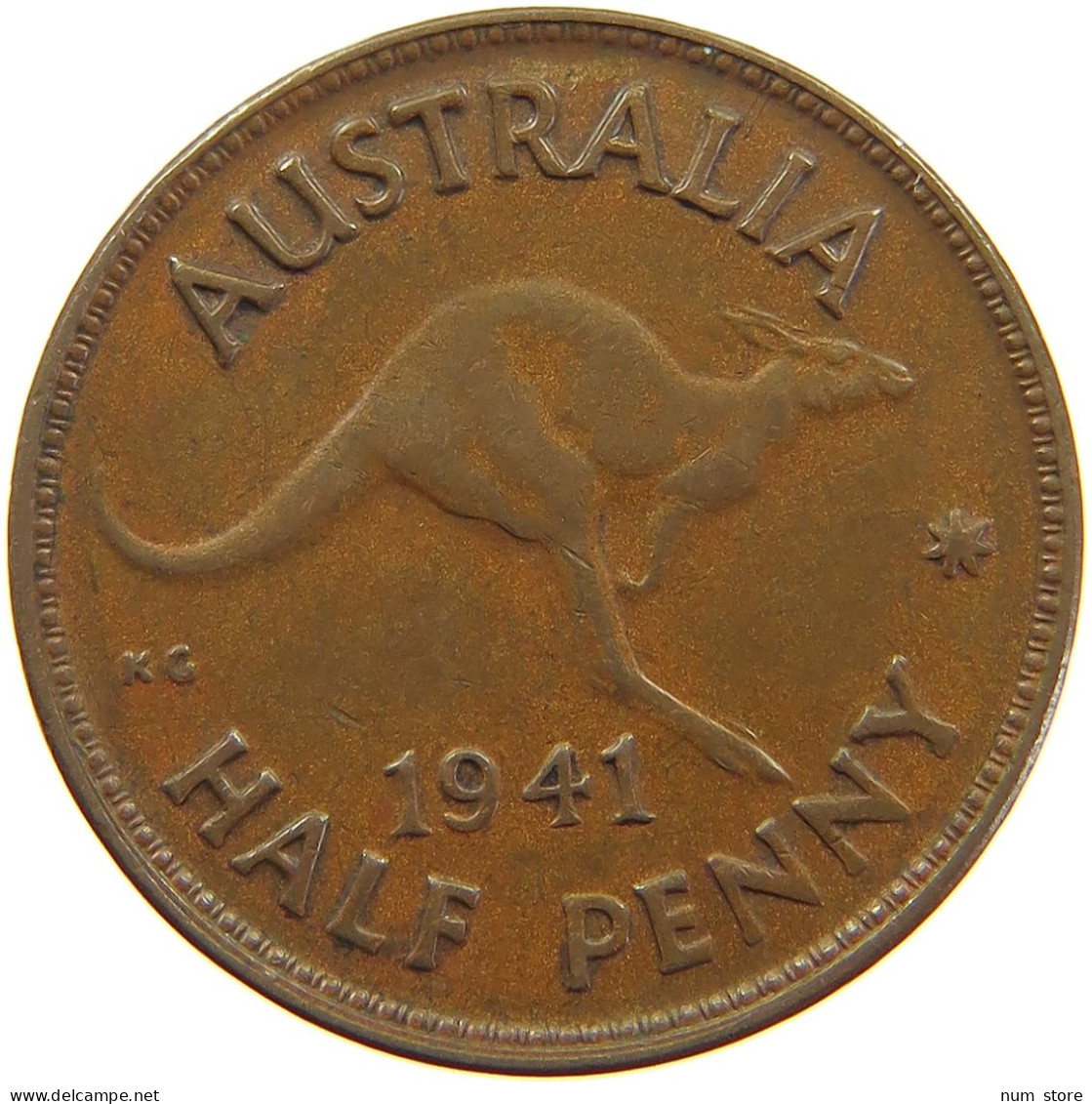 AUSTRALIA HALFPENNY 1941 #a062 0469 - ½ Penny