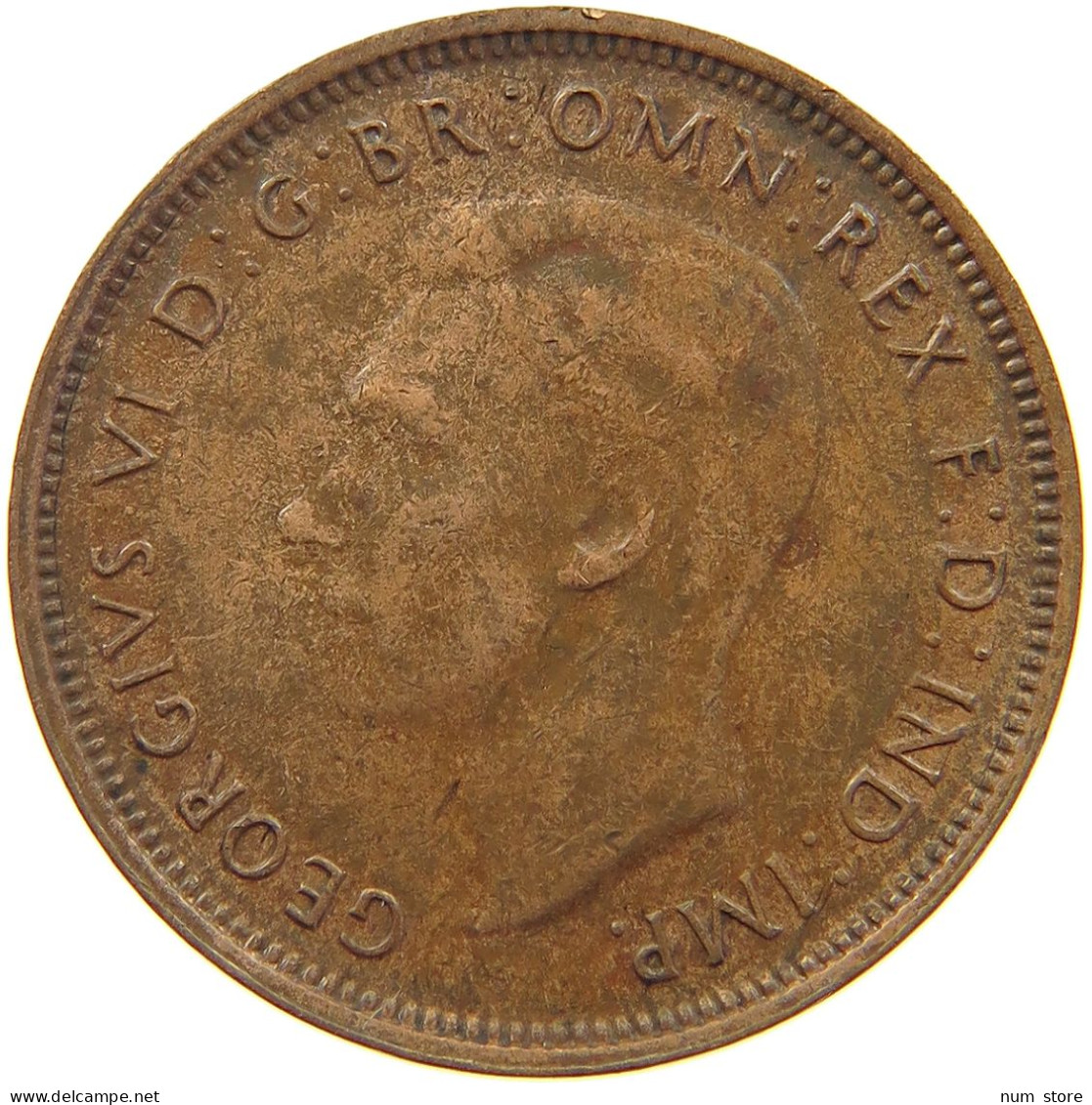 AUSTRALIA HALFPENNY 1947 #a066 0281 - ½ Penny