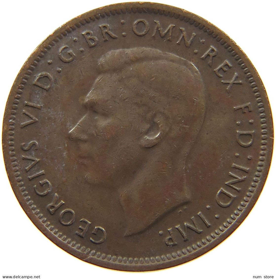 AUSTRALIA HALFPENNY 1943 #a057 0771 - ½ Penny