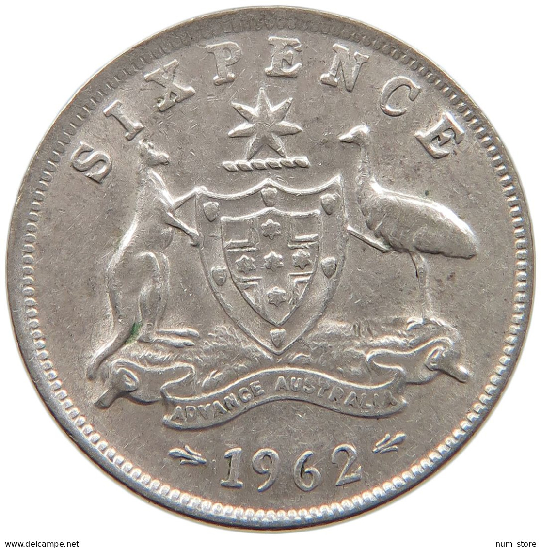 AUSTRALIA 6 PENCE 1962 #c001 0013 - Sixpence