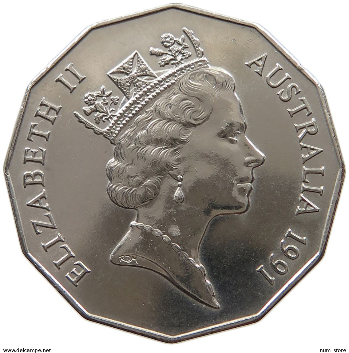 AUSTRALIA 50 CENTS 1991 TOP #a071 0657 - 50 Cents