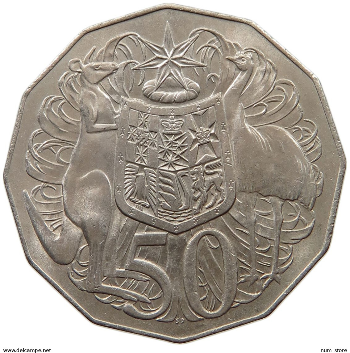 AUSTRALIA 50 CENTS 1969 TOP #s039 0063 - 50 Cents