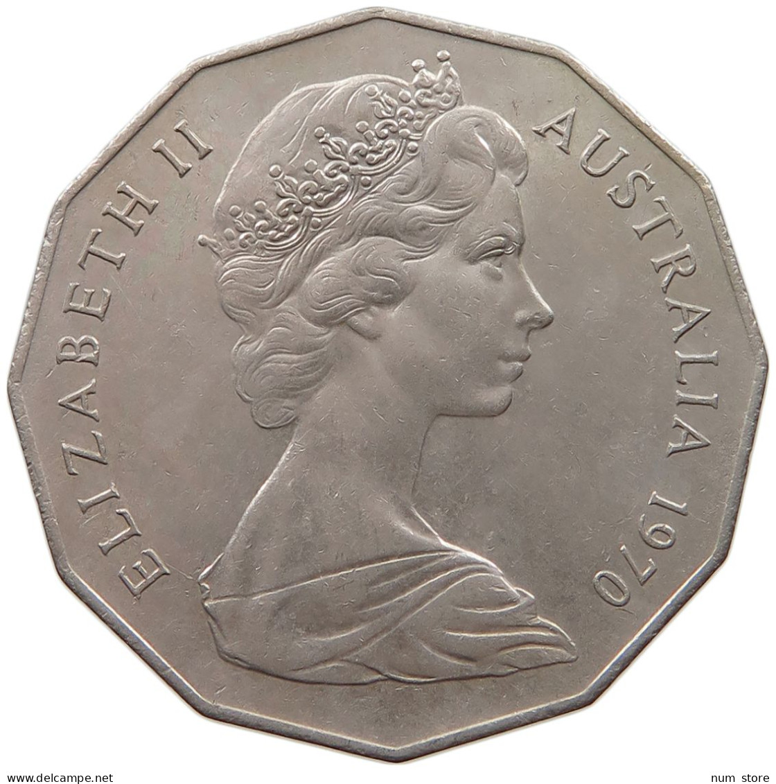 AUSTRALIA 50 CENTS 1970 #a053 0853 - 50 Cents