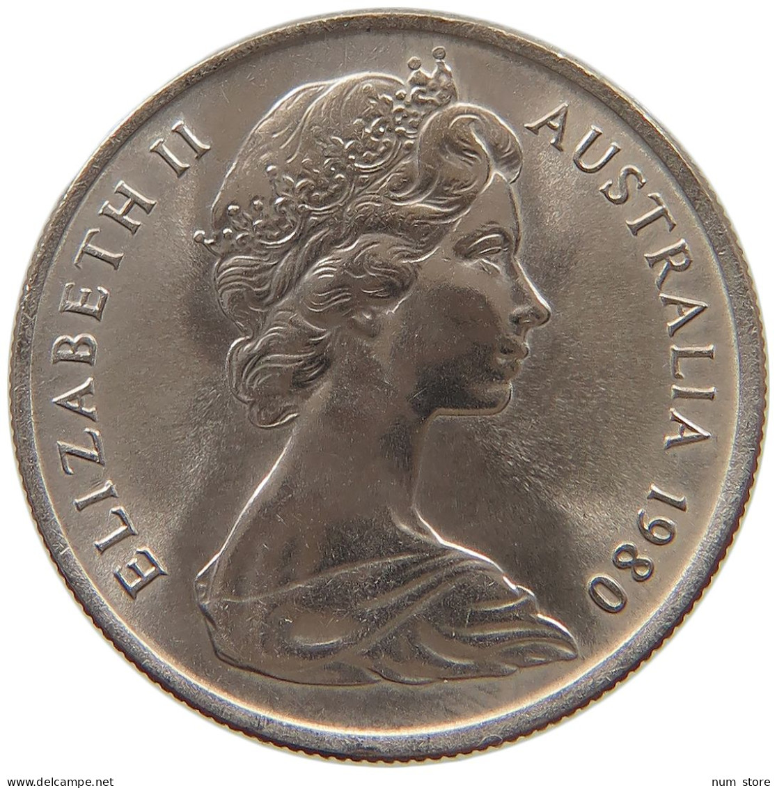 AUSTRALIA 5 CENTS 1980 TOP #s079 0605 - 5 Cents