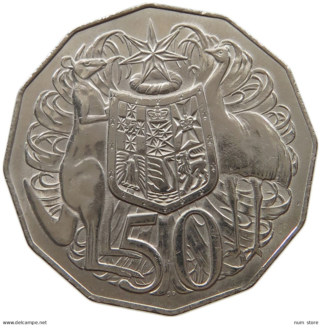 AUSTRALIA 50 CENTS 1969 TOP #a071 0663 - 50 Cents