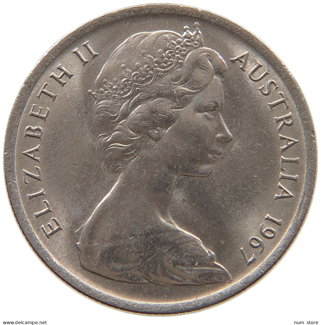 AUSTRALIA 5 CENTS 1967 TOP #a080 0515 - 5 Cents