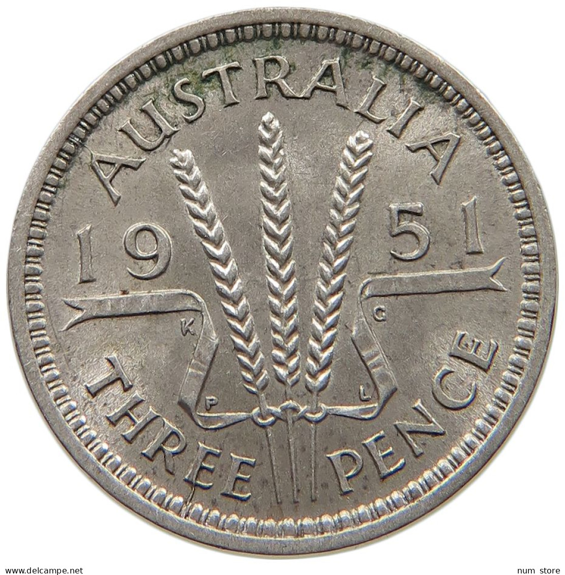 AUSTRALIA 3 PENCE 1951 #c032 0449 - Threepence