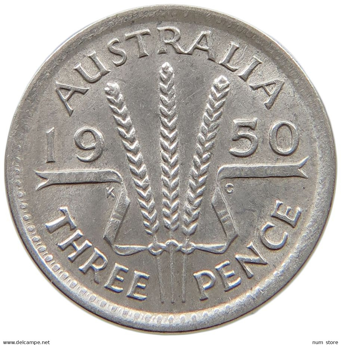 AUSTRALIA 3 PENCE 1950 #a081 0959 - Threepence