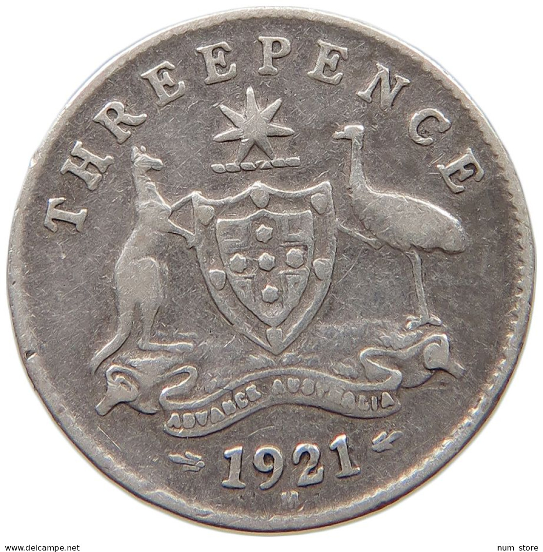AUSTRALIA 3 PENCE 1921 #c052 0287 - Threepence